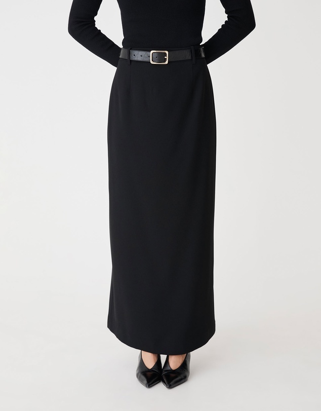 Forcast - Kaitlyn Crepe Column Skirt