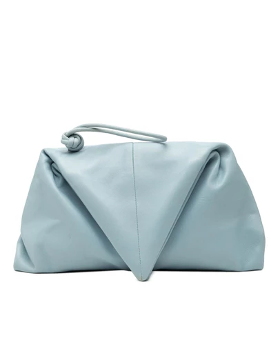 Pre-Loved by Azura Reborn - Pre-Loved Leather BV Trine Angular Clutch