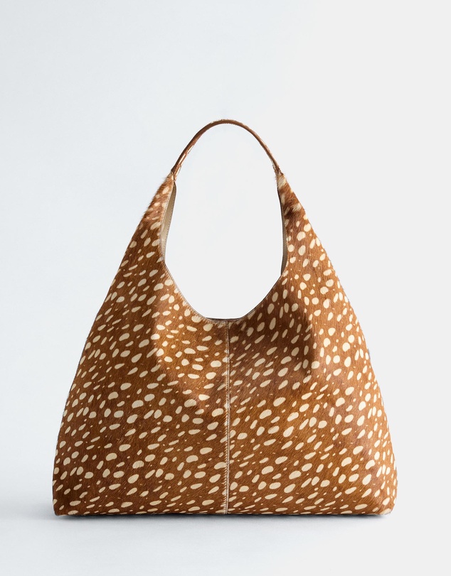 & Other Stories - Deer-Print Leather Tote