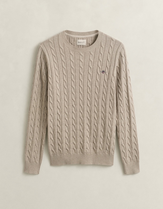 Gant - Cotton Cable Crew Neck