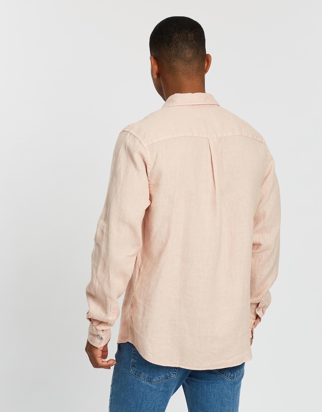 Assembly Label - Casual Long Sleeve Linen Shirt