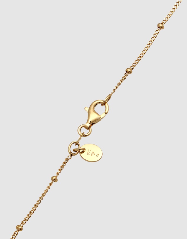 Elli Jewelry - Vintage Baroque Pearl Necklace in Gold-Plated 925 Silver