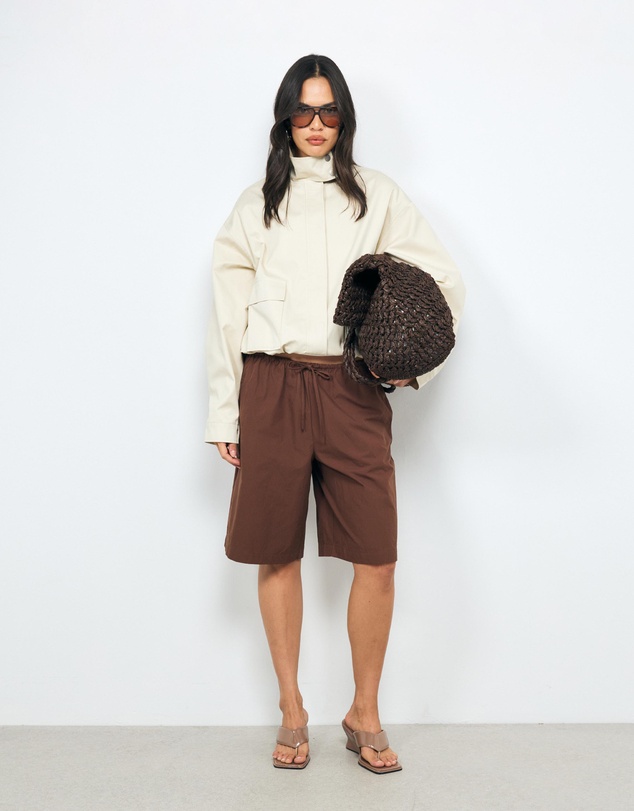 AERE - Kirra Poplin Bermuda Shorts