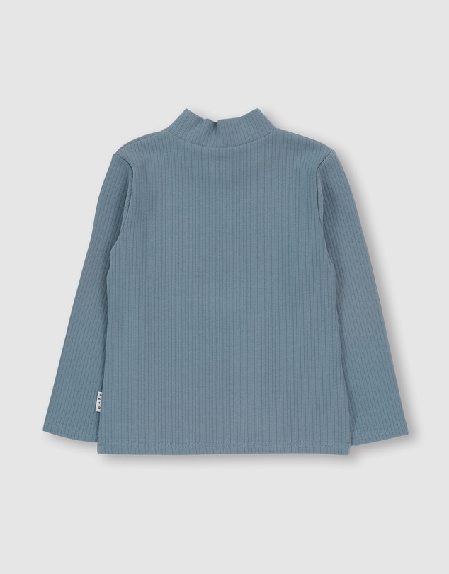 Olive & The Captain - Belair Blue Mock Neck Skivvy