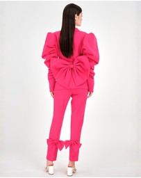 JUSTIN TONG - Bow-Chic Statement Blazer