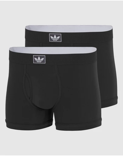 adidas Originals - 2 Pack Comfort Cotton Rib Trunk Underwear