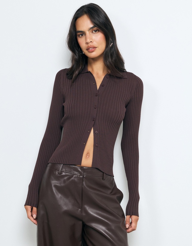 AERE - Sia Rib Cardigan
