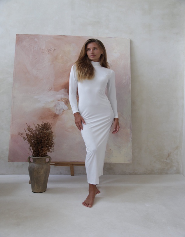 Mod Squad - Luxe Long Sleeve Slip Dress Base Layer