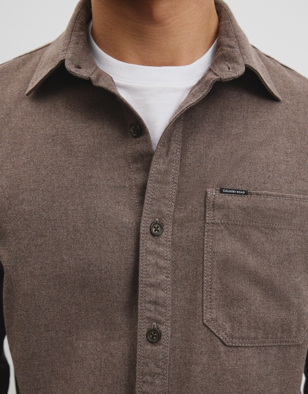 Country Road - Regular Fit Brushed Cotton Shirt