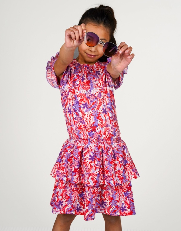 B.Nosy - Delphi Floral Dress - Kids-Teens