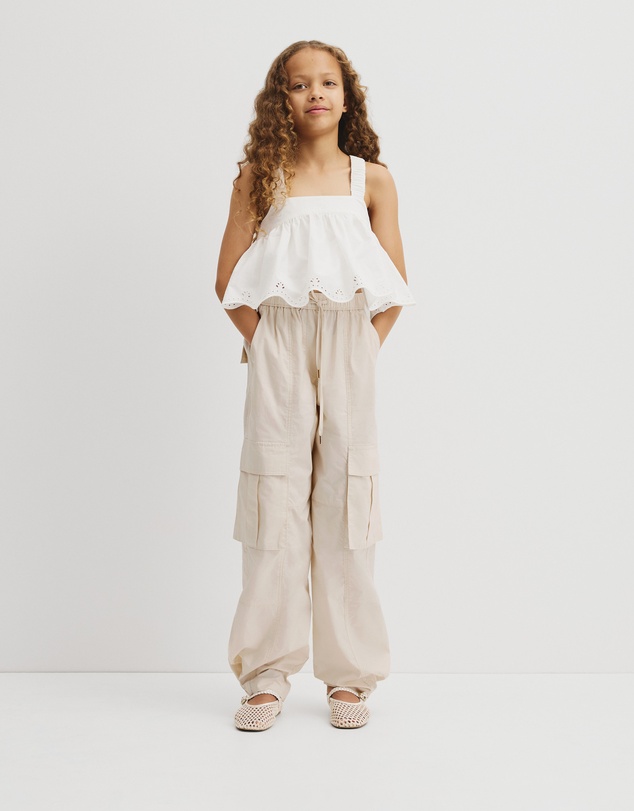 Country Road - Teen Sleeveless Cutwork Cami Top