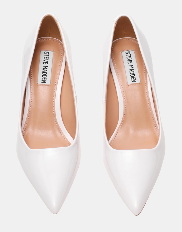 Steve Madden - Brynnn White Patent Heels