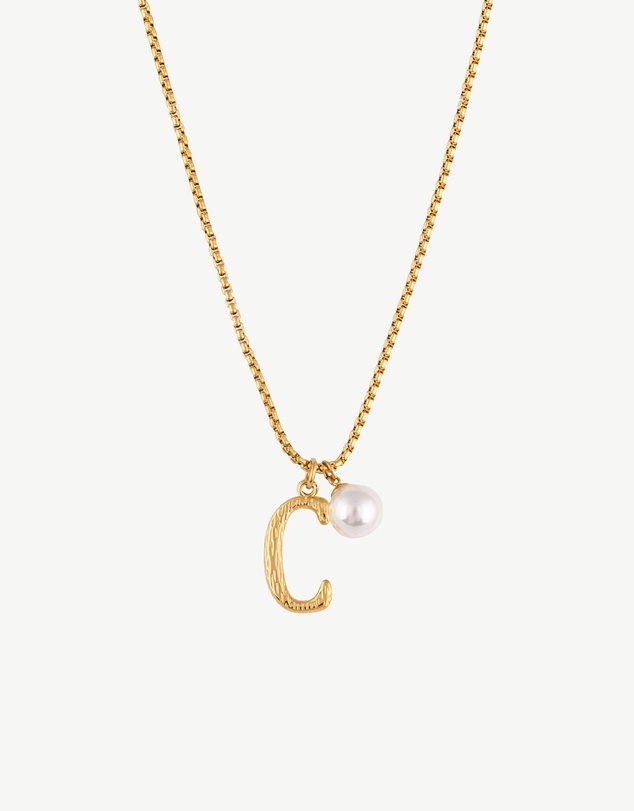 Zahar - Pearl Letter C Necklace
