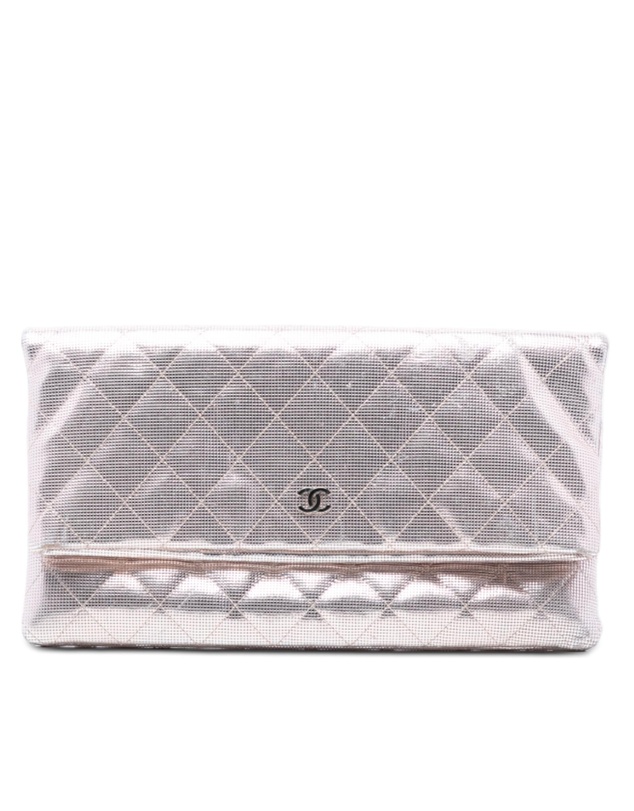 Pre-Loved by Azura Reborn - Pre-Loved Quilted Calfskin Pixel Effect Beauty Foldover Clutch