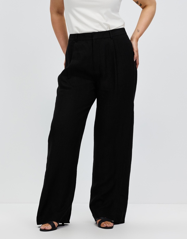 AERE - Straight Leg Linen Pants