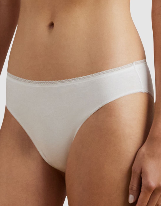 Lauren by Ralph Lauren - Cotton & Lace French Cut Bikini Brief