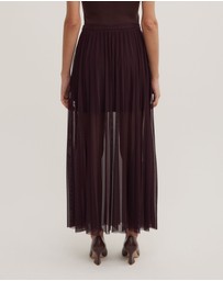 Witchery - Pleated Mesh Skirt