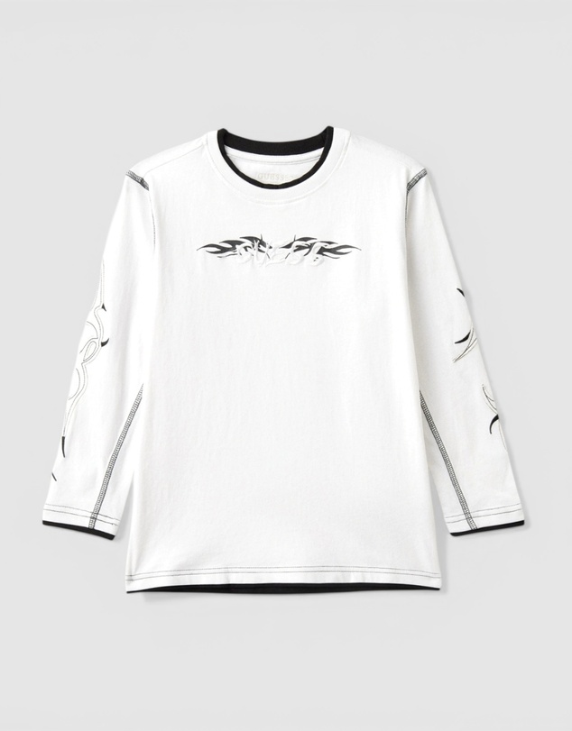 GUESS - Oversized Long Sleeve T-Shirt