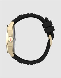 UFC - UFC Prospect 46mm Black Dial with Gold Tone Case & Black Silicone Strap