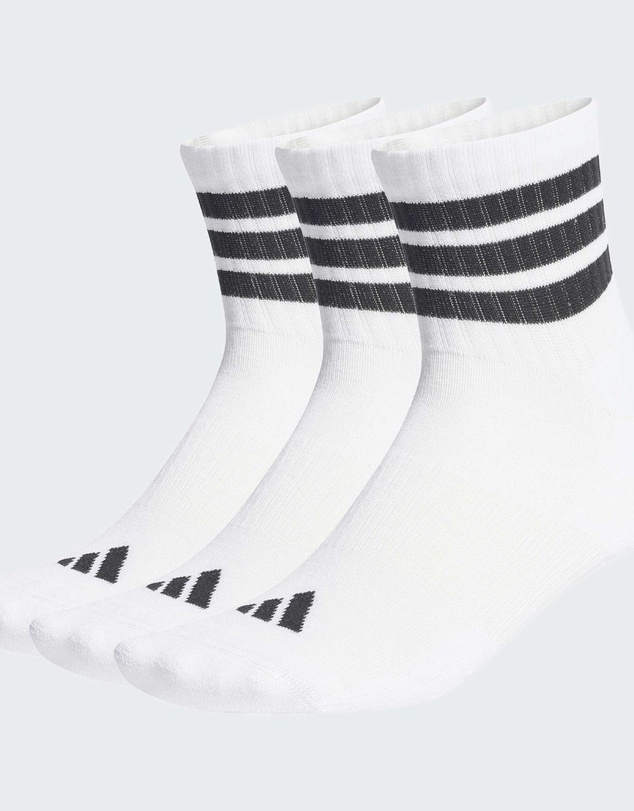 adidas Performance - 3 STRIPES CUSHIONED SPORTSWEAR MID CUT SOCKS 3 PAIR PACK Unisex