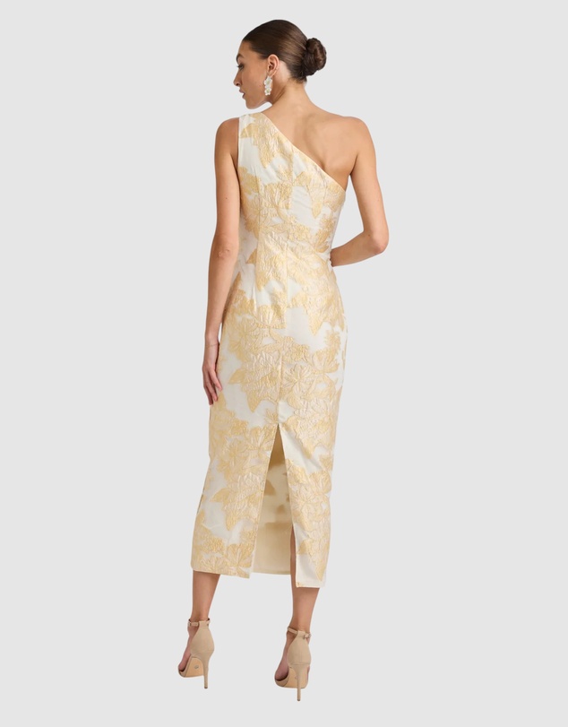 Romance by Honey and Beau - Seanna One Shoulder Midi Dress