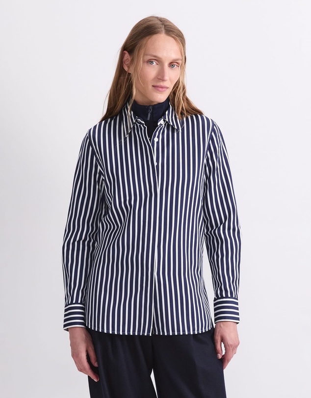 Sportscraft - Hannah Stripe Cotton Silk Shirt
