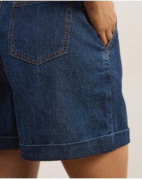 Atmos&Here - Fia Chambray Denim Shorts