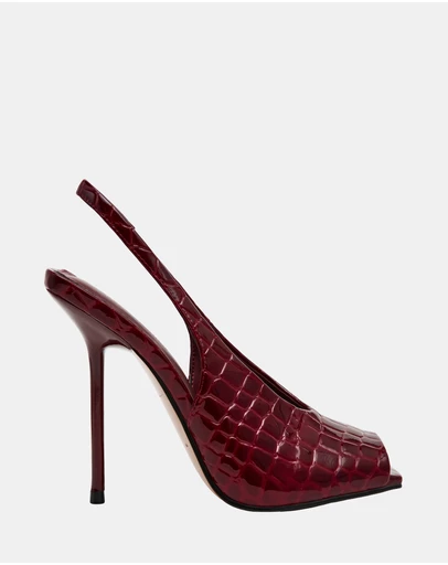 Steve Madden - Lucian Wine Croco Heels