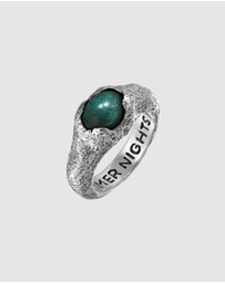 Haze & Glory - ICONIC EXCLUSIVE - Ring Chrysocolla Gemstone in 925 Sterling Silver