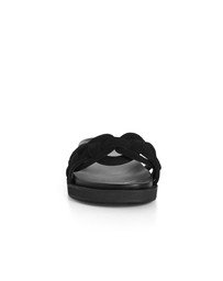 City Chic - Wide Fit Star Weave Slide