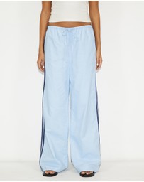 Dazie - Aloe Stripe Linen Blend Pants
