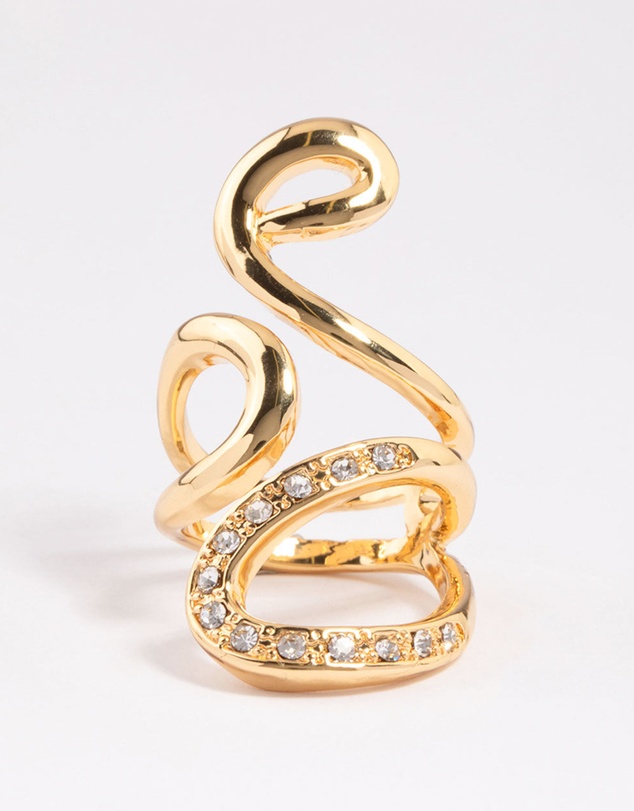 Lovisa - Gold Plated Swirly Wrapped Ring