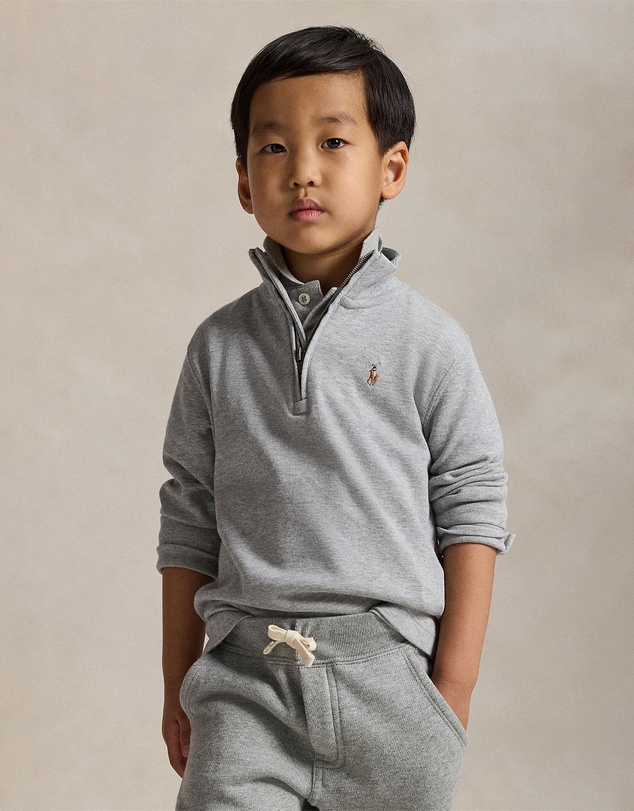 Polo Ralph Lauren - Cotton Interlock Quarter-Zip Pullover - ICONIC EXCLUSIVE - Babies-Kids