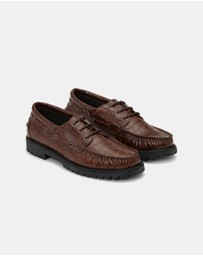 Les Deux - Taylor Croco Boat Shoes