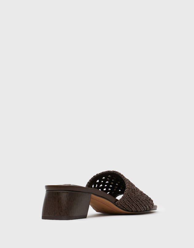 Betts - Holly Woven Block Heel Mules
