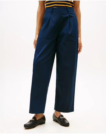 Tommy Hilfiger - Barrel Leg Mid Rise Chinos