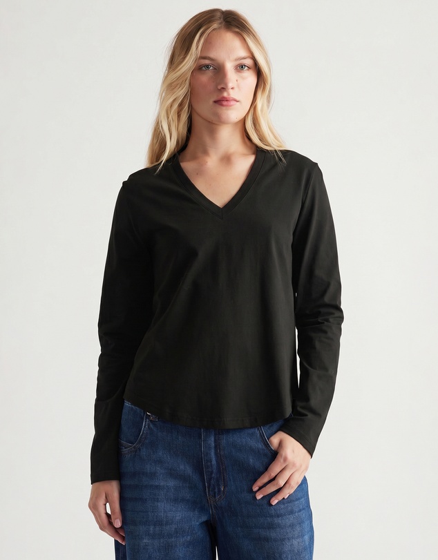 Decjuba - Imogen V Neck Long Sleeve