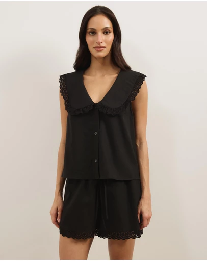 Atmos&Here - Sable Linen Blend Top