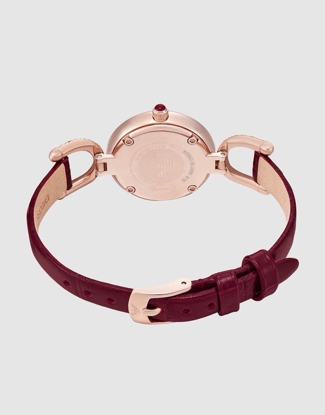 Emporio Armani - Burgundy Analogue Watch