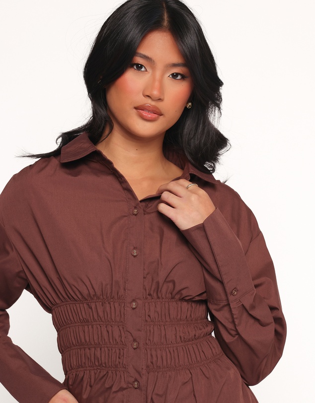 Petal & Pup - Wallace Mini Dress - Chocolate