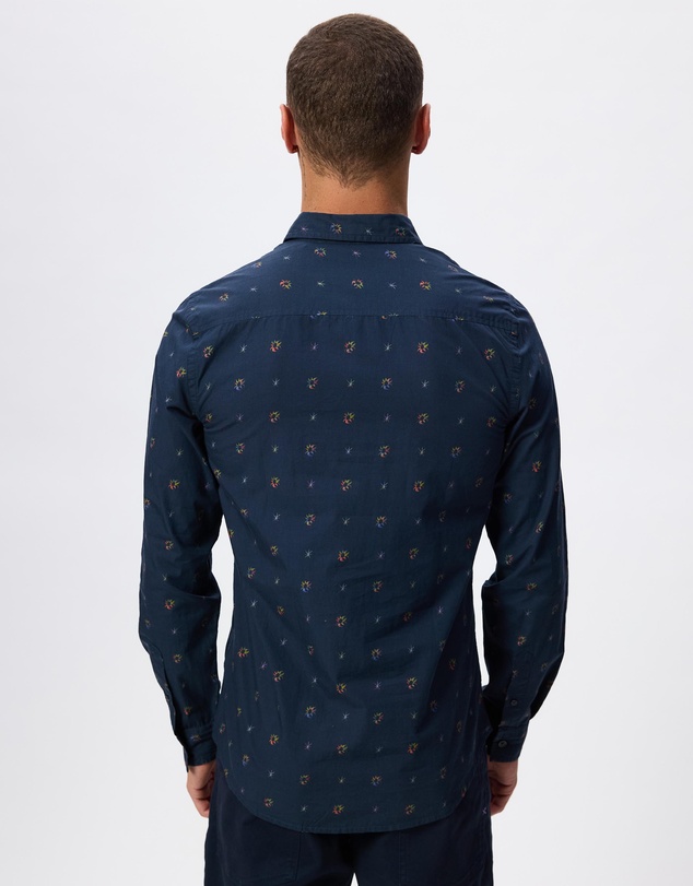 Scotch & Soda - Printed Cotton Slim-Fit Shirt