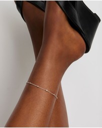 Najo - Birdsong Silver Chain Anklet (23cm + 3cm ext)