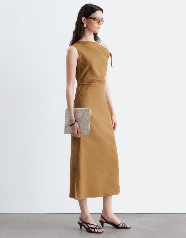 & Other Stories - Asymmetric Paisley Midi Dress