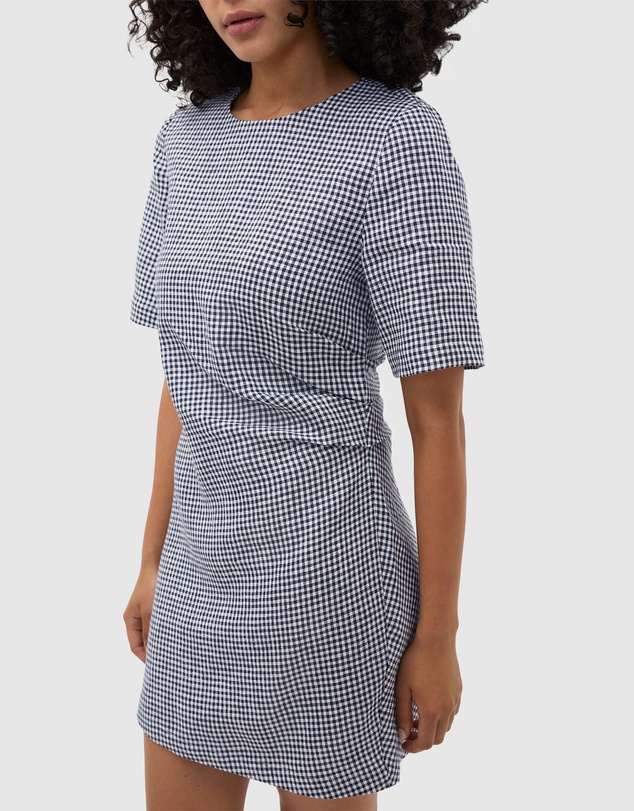 Seed Heritage - Linen Gingham Mini Dress