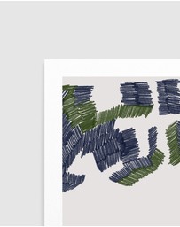Olive et Oriel - Simple Artline No24 by Treechild Art Print