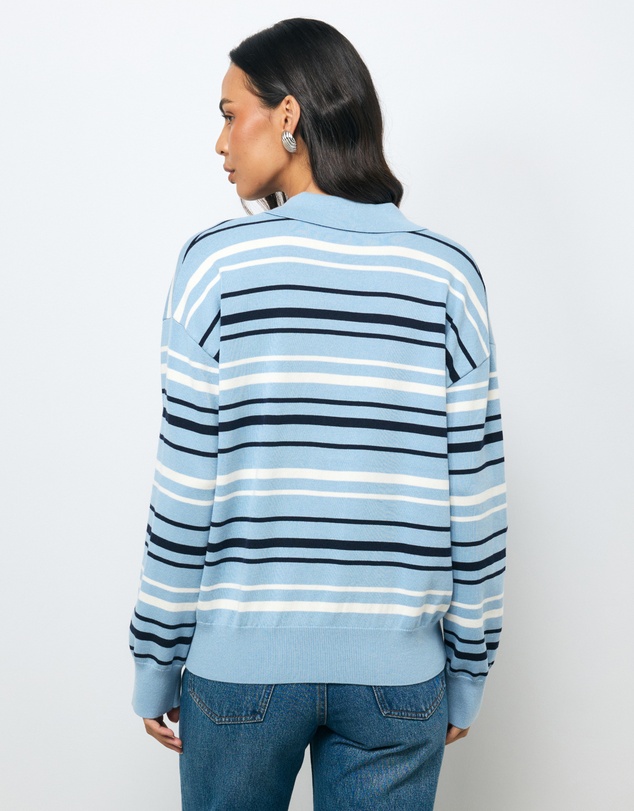 AERE - Elan Organic Cotton Stripe Polo