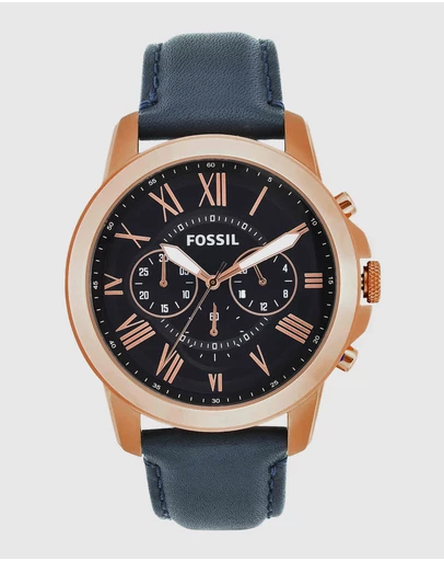 Fossil - Fossil Grant Blue Watch FS4835