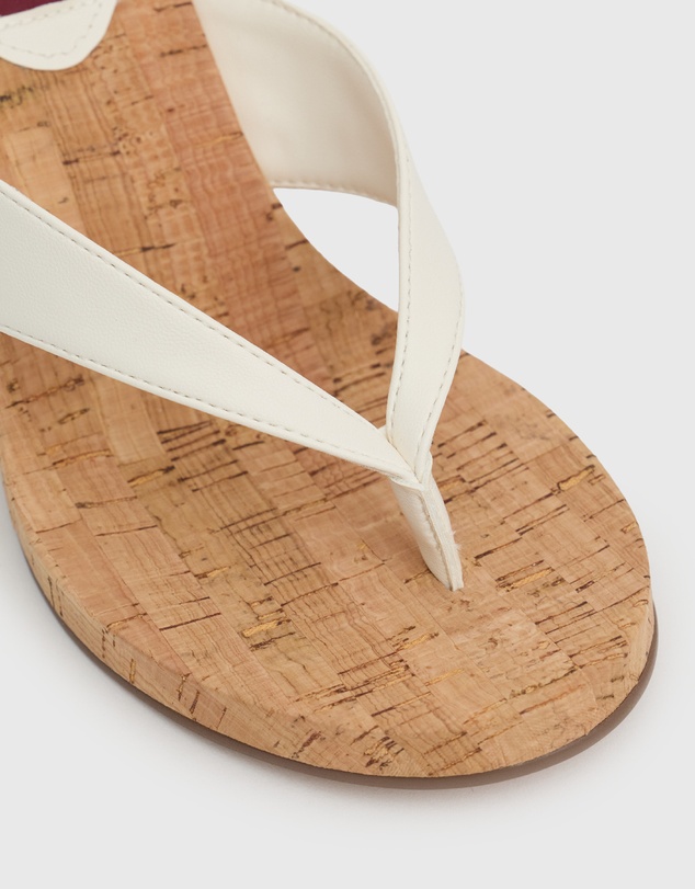 Betts - Wider Fit Sable 2 Thong Wedge Casual Sandals