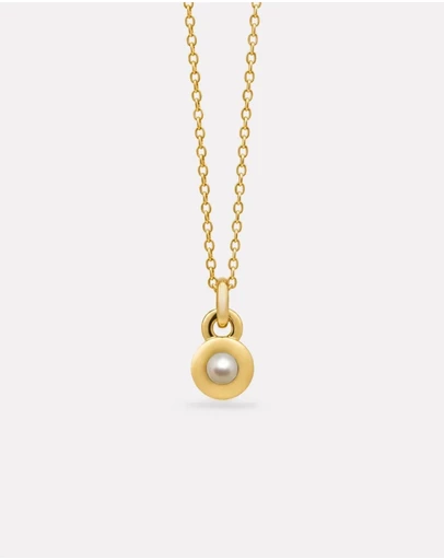 Najo - June Gold & Pearl Birthstone Necklace