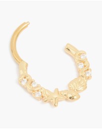 Lovisa - Surgical Steel Cubic Zirconia Sea Clicker Ring